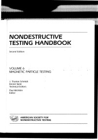 Image of ASNT Nondestructive Testing Handbook, Second Edition: Volume 6 Magnetic Particel Testing,
